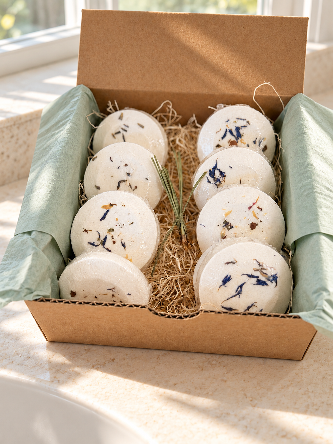 8 Shower Steamers Gift Set – Four Essential Oil Blends