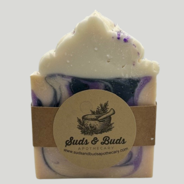 Black Raspberry Vanilla Natural Soap, Front Side