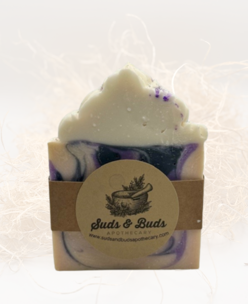 Black Raspberry Vanilla Natural Soap bar – handmade with sweet raspberry, peach, wild berry, bergamot, and warm vanilla aroma for nourishing cleanse